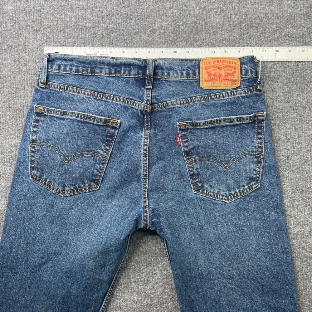 Levi's 527 Slim Bootcut Jeans Mens 33x32 Blue Denim Medium Wash 5098 Stretch